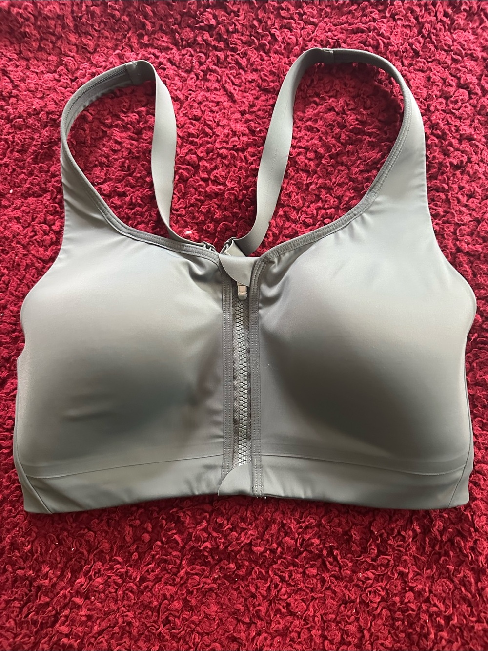 ATHLETA Advance Zip Front High Impact Sports Bra | Size 36D